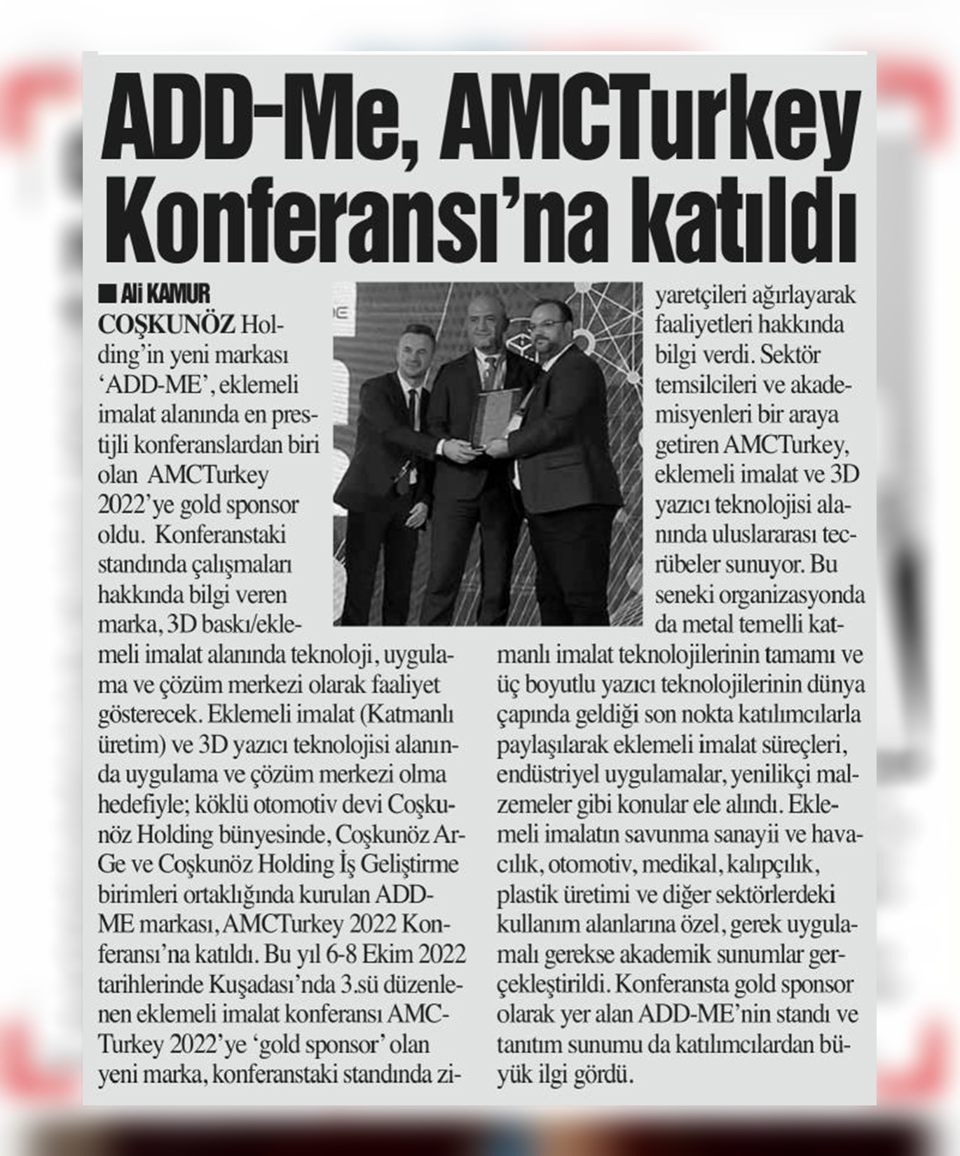 ADD-ME ATTENDED AMCTURKEY CONFERENCE